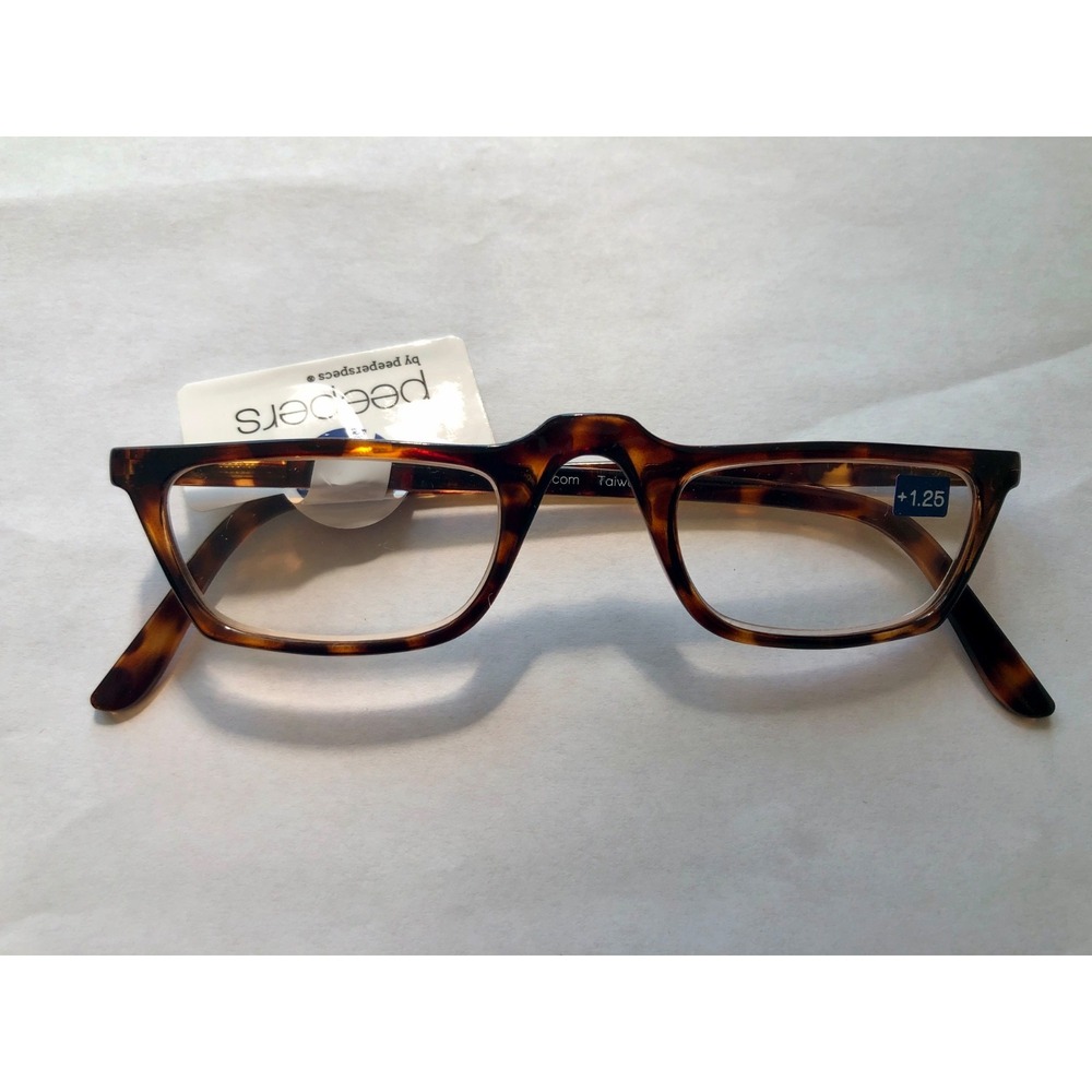 New Peepers Tortoise Shell Half Readers +1.25